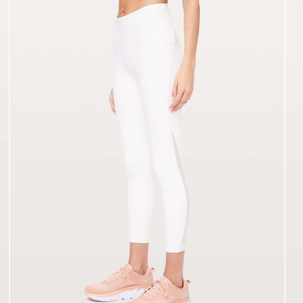 Lululemon train times 7/8 pants 25” in white